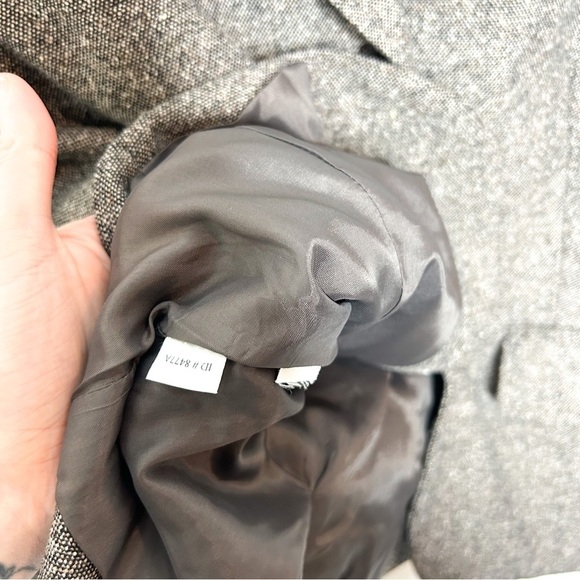 Ann Taylor LOFT Neutral‎ Wool Blend Tweed Business Casual Blazer Jacket 4 - Picture 5 of 7